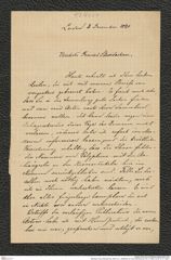 Nachlass Franz Steindachner, Brief von J. Büttikofer an Franz Steindachner (03.12.1890), Inv.Nr. 67.01, Seite 1